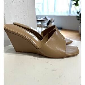 French Connection Wedge Slip-On Square Toe Sandal, Size 9.5, NWOT